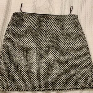 J. Crew Black and White Mini Skirt